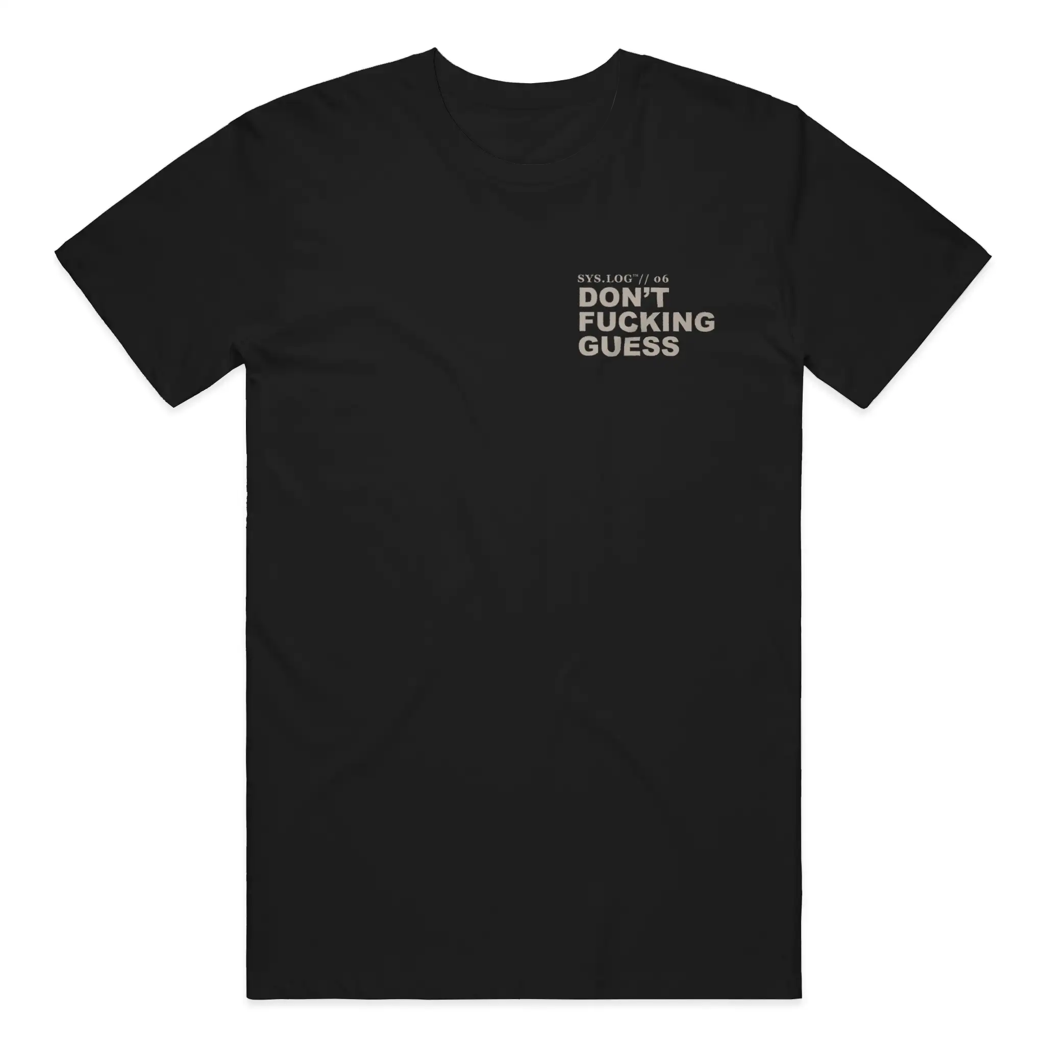 SYS.LOG // 006 - DON'T FUCKING GUESS front