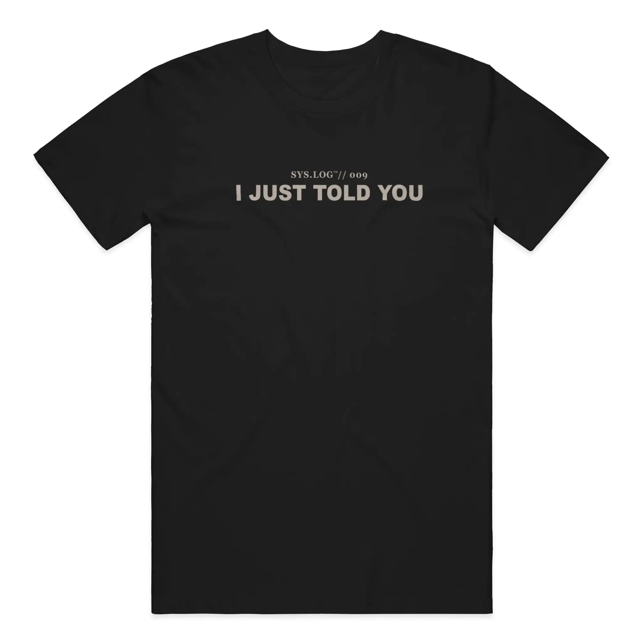 SYS.LOG // 009 - I JUST TOLD YOU THAT front